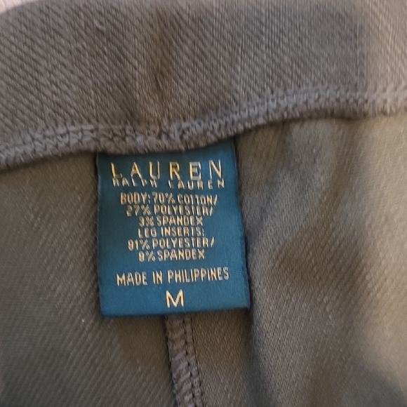 New, Ralph Lauren Olive Green Equestrian Riding Leggings - Picture 10 of 15